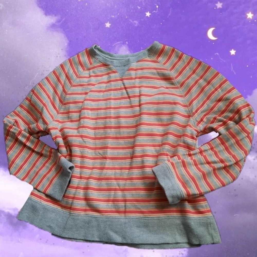 Y2k Striped Sweatshirt